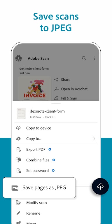 Adobe Scan: PDF Scanner, OCR Скриншот 3