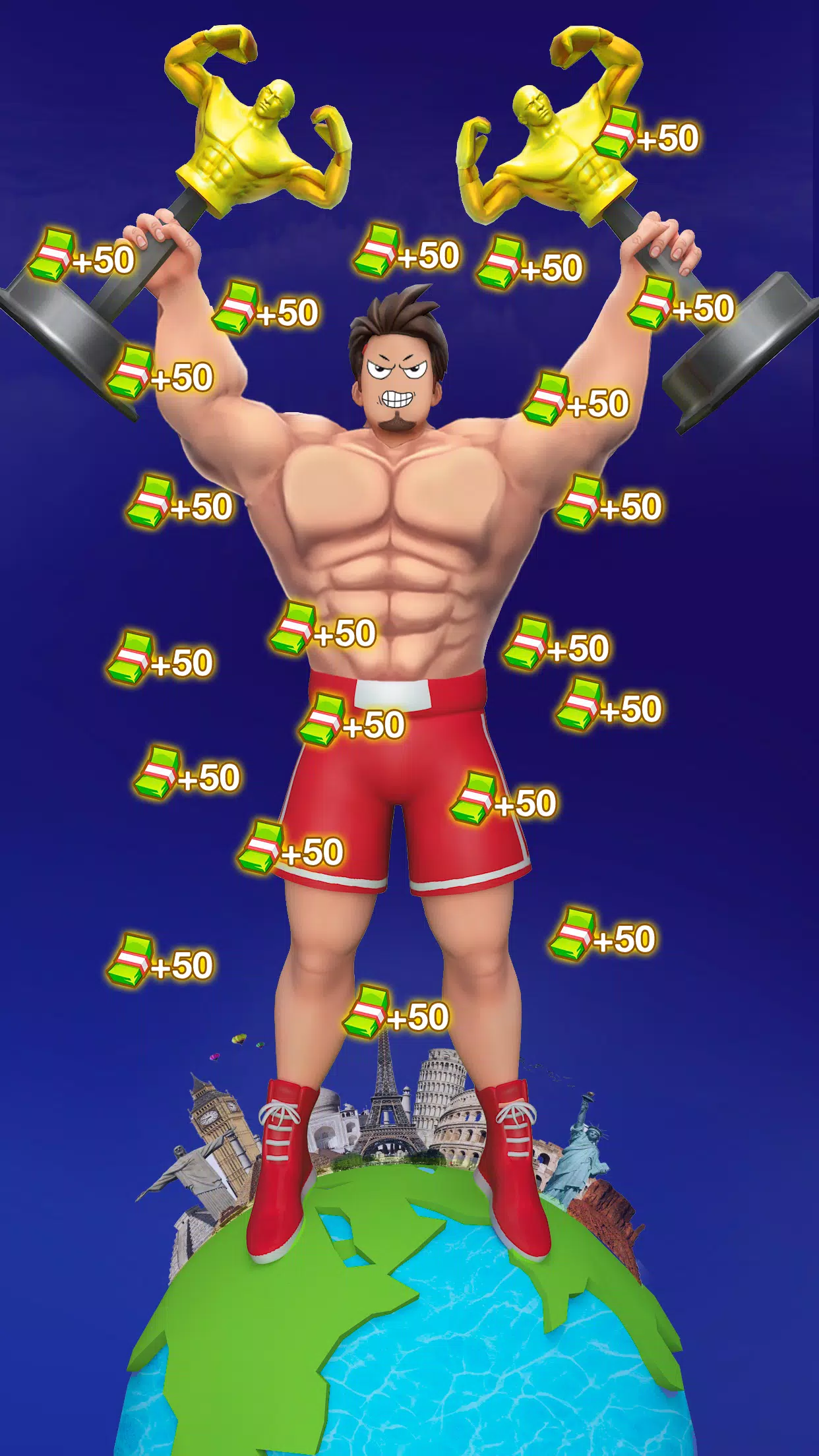 Gym Clicker Hero: Idle Muscles Captura de tela 1