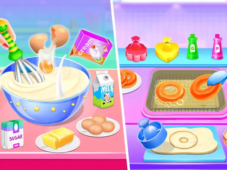 Make Donuts Game - Donut Maker Captura de pantalla 1