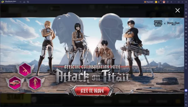 PUBG Mobile Attack on Titan Prize Path Event Showcase