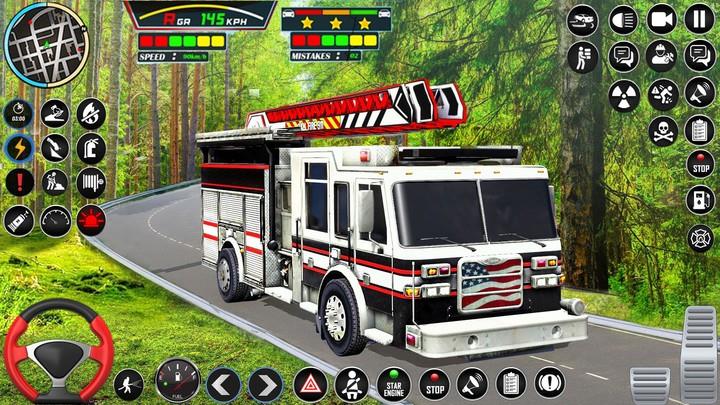 Firefighter: FireTruck Games Zrzut ekranu 1