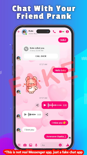Fake Chat - Prank Message ภาพหน้าจอ 1