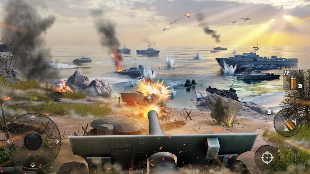 World of Artillery: Cannon War Mod ภาพหน้าจอ 1