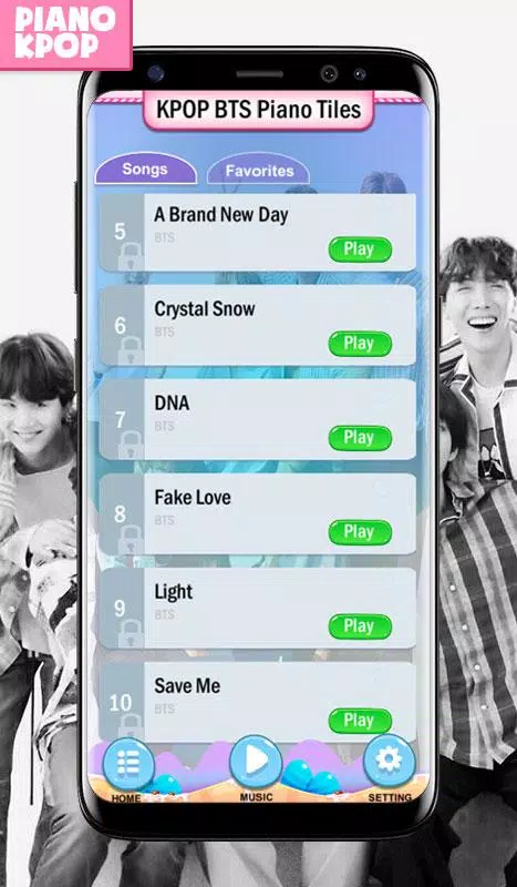 KPOP BTS Piano Magic Tiles Screenshot 2