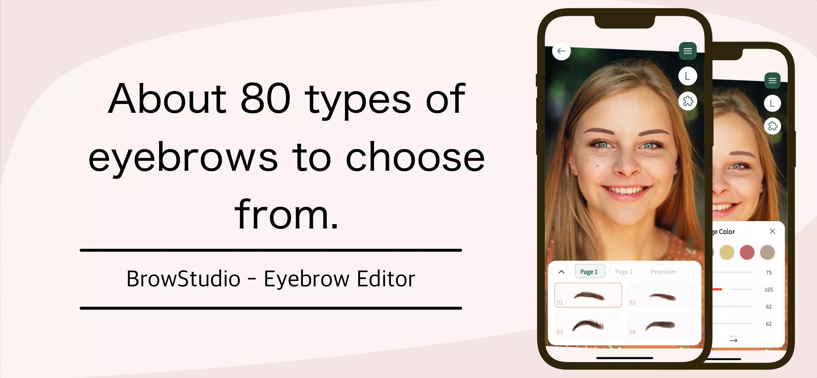 Find ideal eyebrows：BrowStudio Schermafbeelding 0