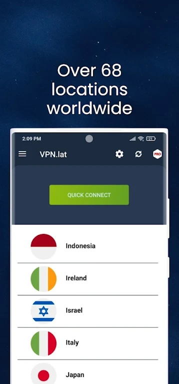 VPN lat : Unlimited Proxy ภาพหน้าจอ 2