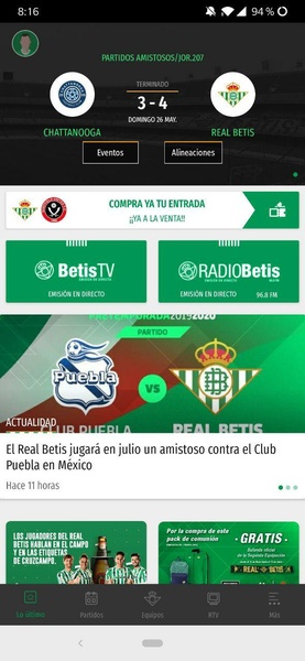 Real Betis Balompié Captura de tela 2