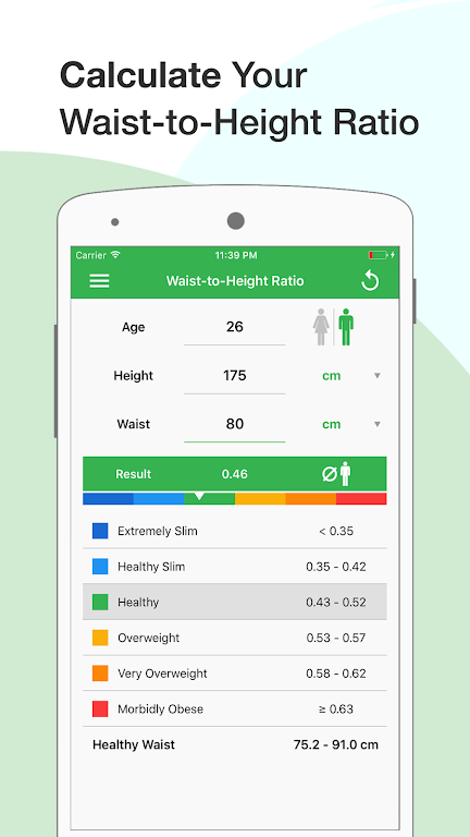 BMI Calculator: Weight Tracker Capture d'écran 2