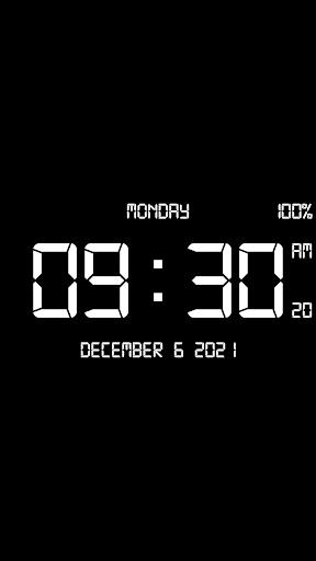 Digital Clock Live Wallpaper-7 Captura de tela 2