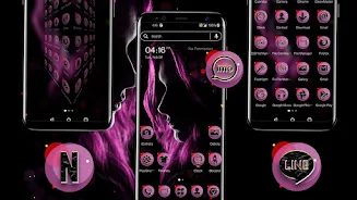 Dark Girl Launcher Theme Zrzut ekranu 3