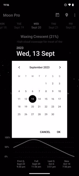 My Moon Phase - Lunar Calendar Screenshot 0