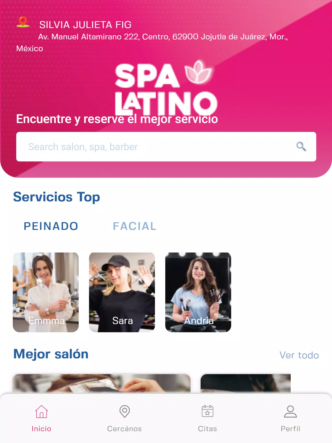 Schermata SPA Latino 2