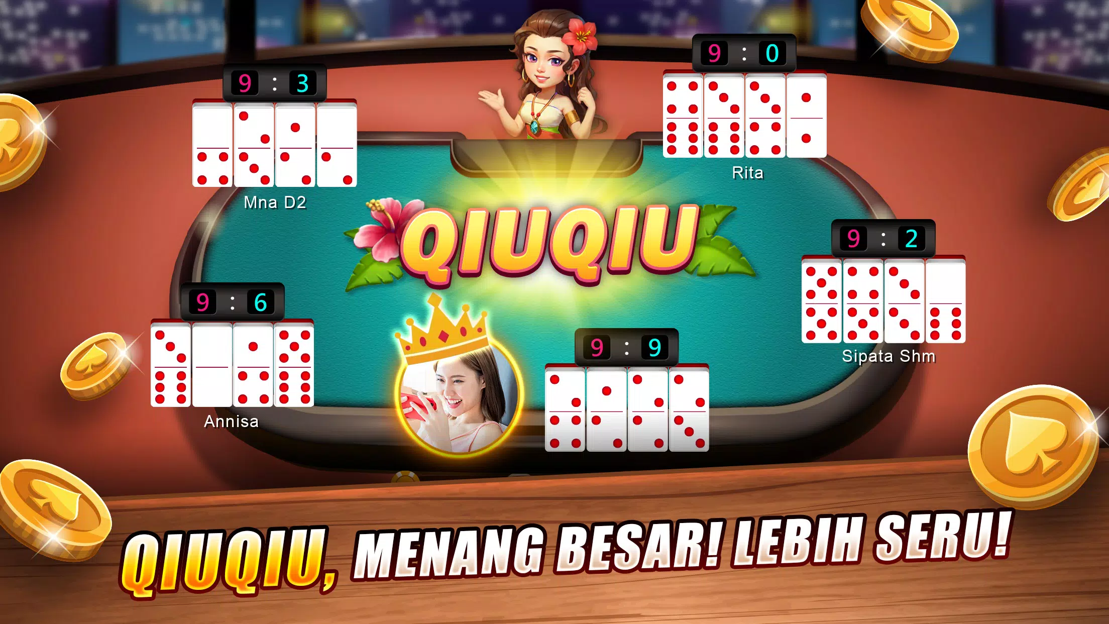 LUXY Domino Gaple QiuQiu Poker Capture d'écran 1