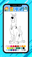 Scooby coloring doo cartoon ga Schermafbeelding 0