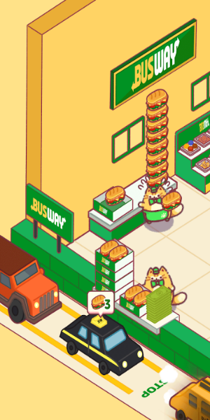 Cat Snack Bar: Cute Food Games Screenshot 0