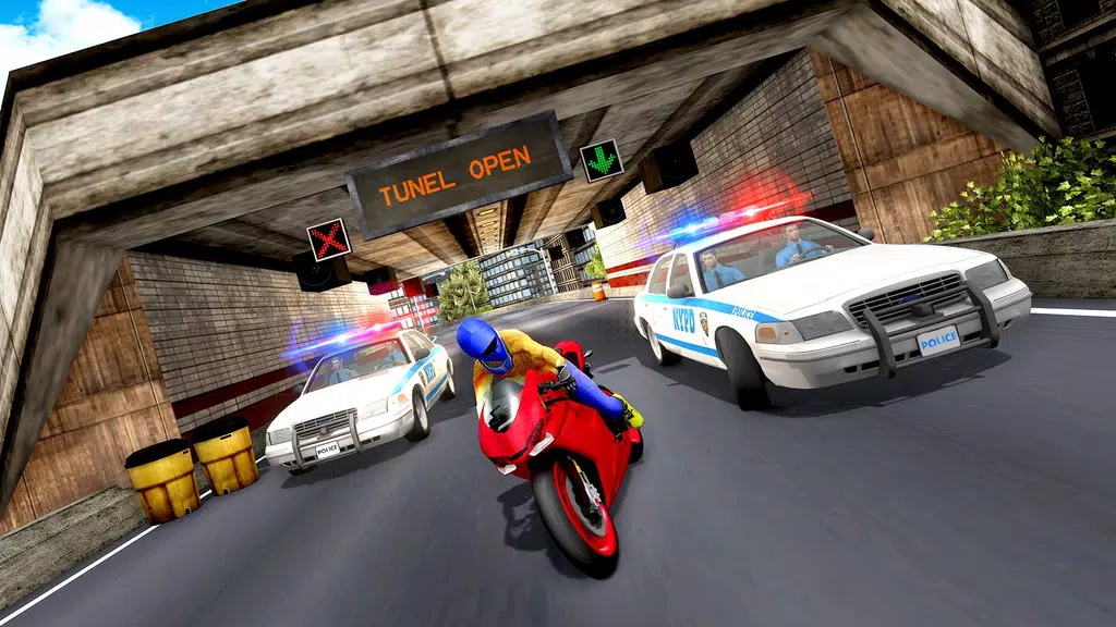 Police Car Vs Theft Bike Schermafbeelding 0