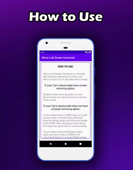 Mirror Link Screen Connector应用截图第2张