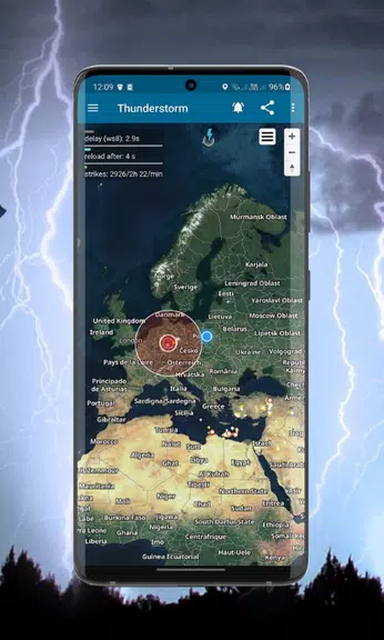 Thunderstorm- weather warnings स्क्रीनशॉट 1