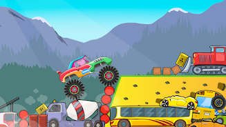 Kids Monster Truck Racing Game ဖန်သားပြင်ဓာတ်ပုံ 1