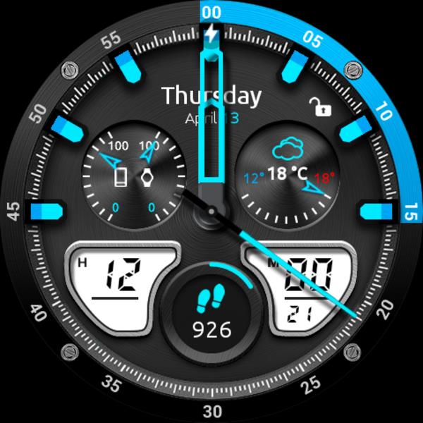 Fury Watch Face Schermafbeelding 3