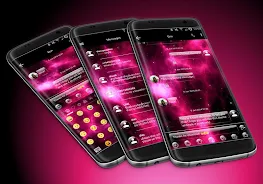 SMS Messages GlassNebula Theme স্ক্রিনশট 0