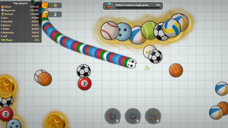 Slinky Snake: Worm.io Game Ảnh chụp màn hình 2