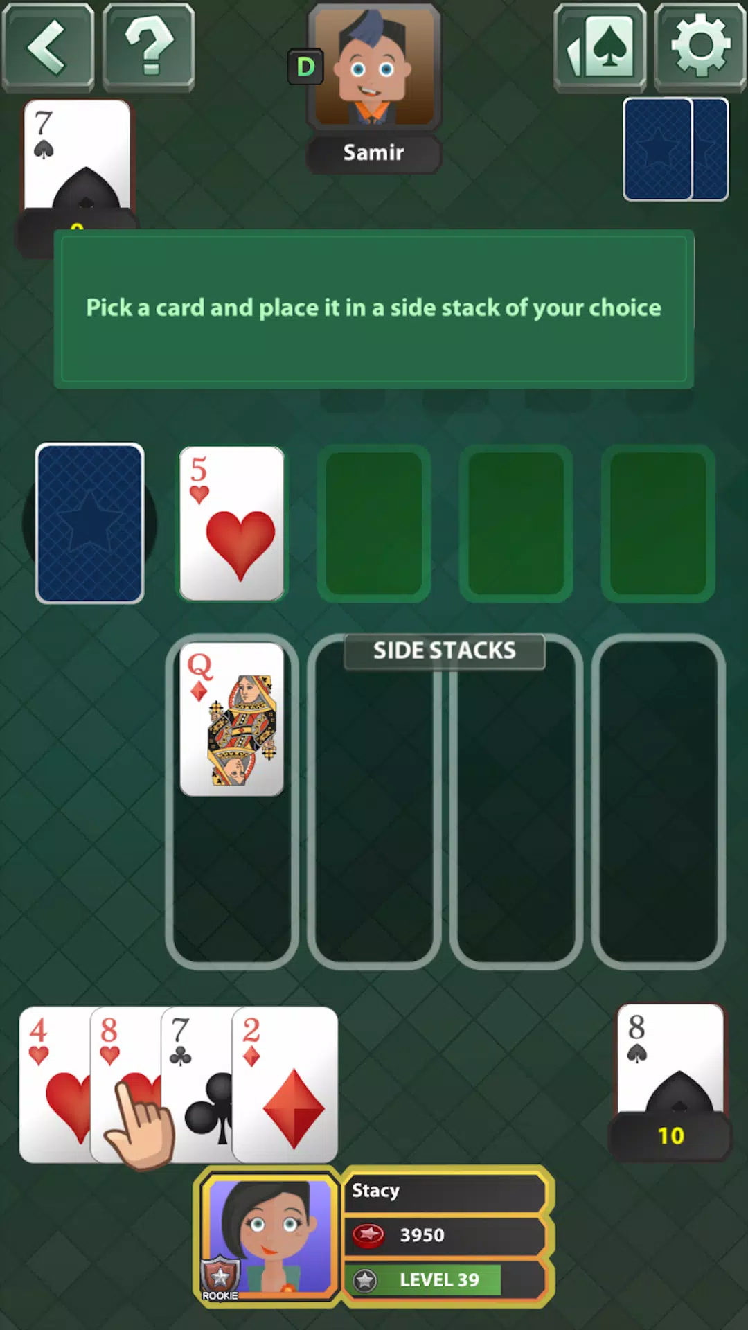 Spite & Malice - No Wifi Game Ảnh chụp màn hình 2
