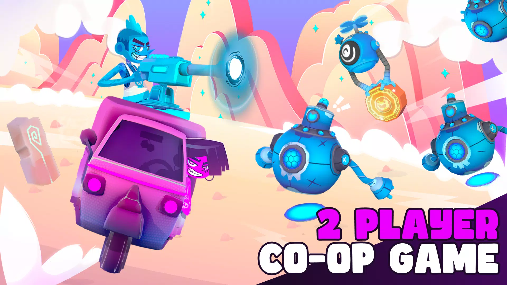 Back2Back: 2 Player Co-op Game Скриншот 0