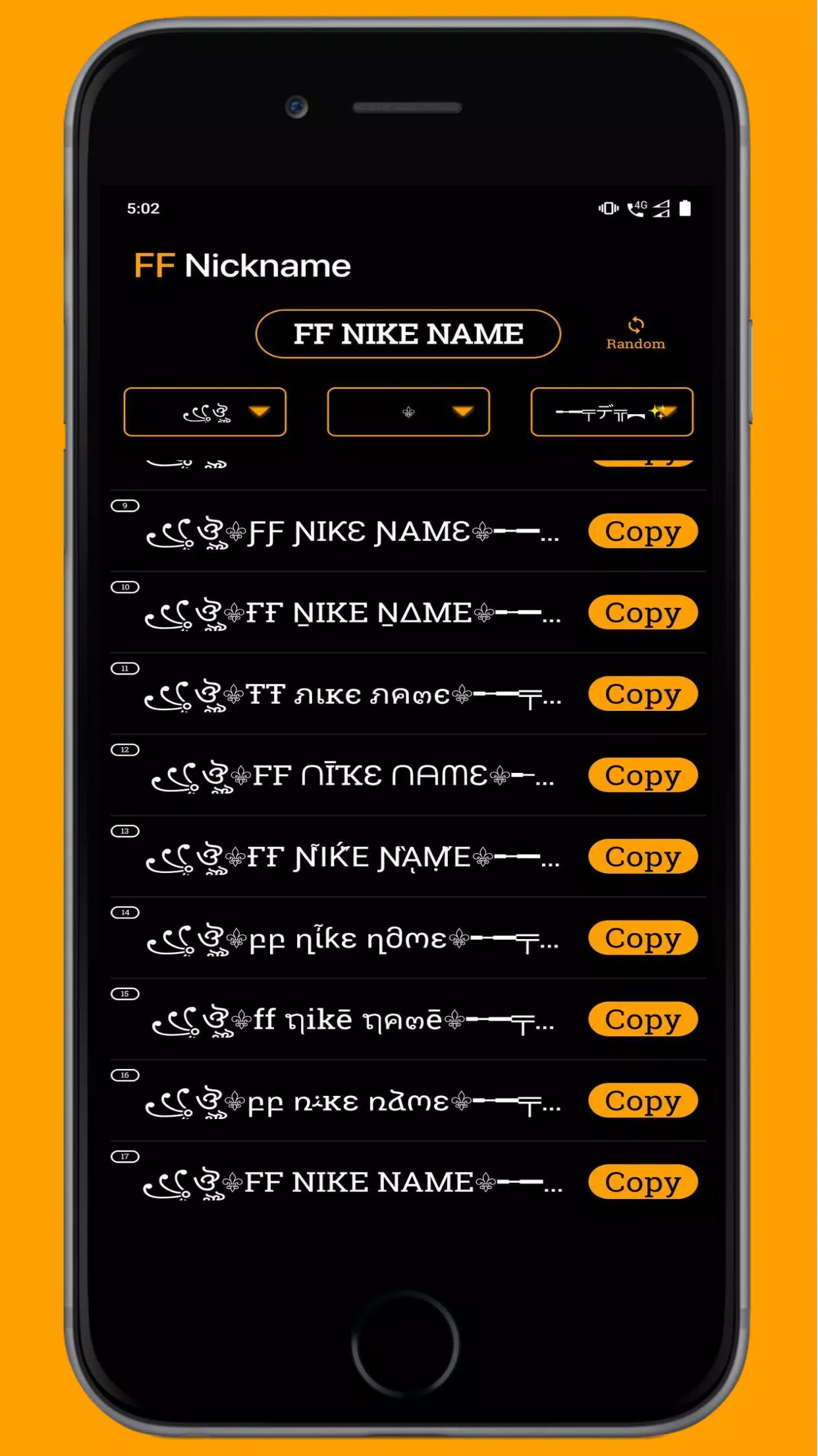 FF Name Creator - Nickname Generator For Games スクリーンショット 2