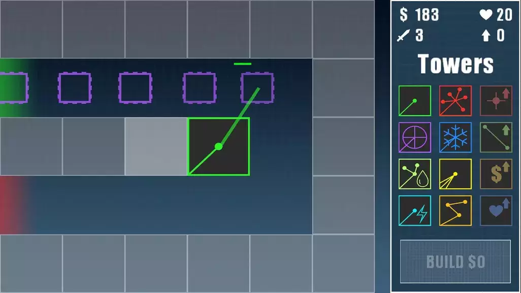 Laser Tower Defense Ekran Görüntüsü 0