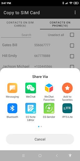 Copy to SIM Card 스크린샷 2