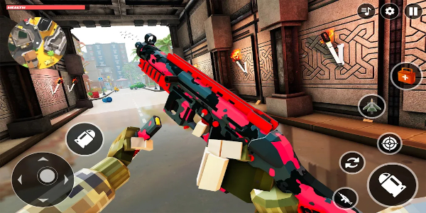 FPS War Poly Gun Shooting Game স্ক্রিনশট 1