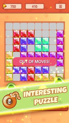 Block Puzzle Jewel Crystal Cat Captura de tela 3