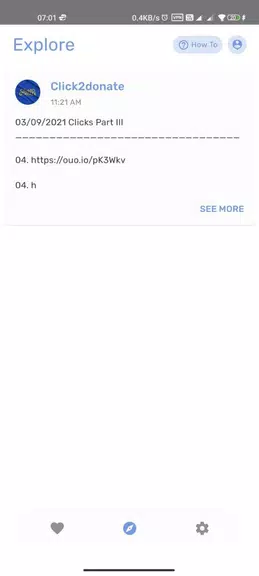 Click 2 donate Tangkapan skrin 1