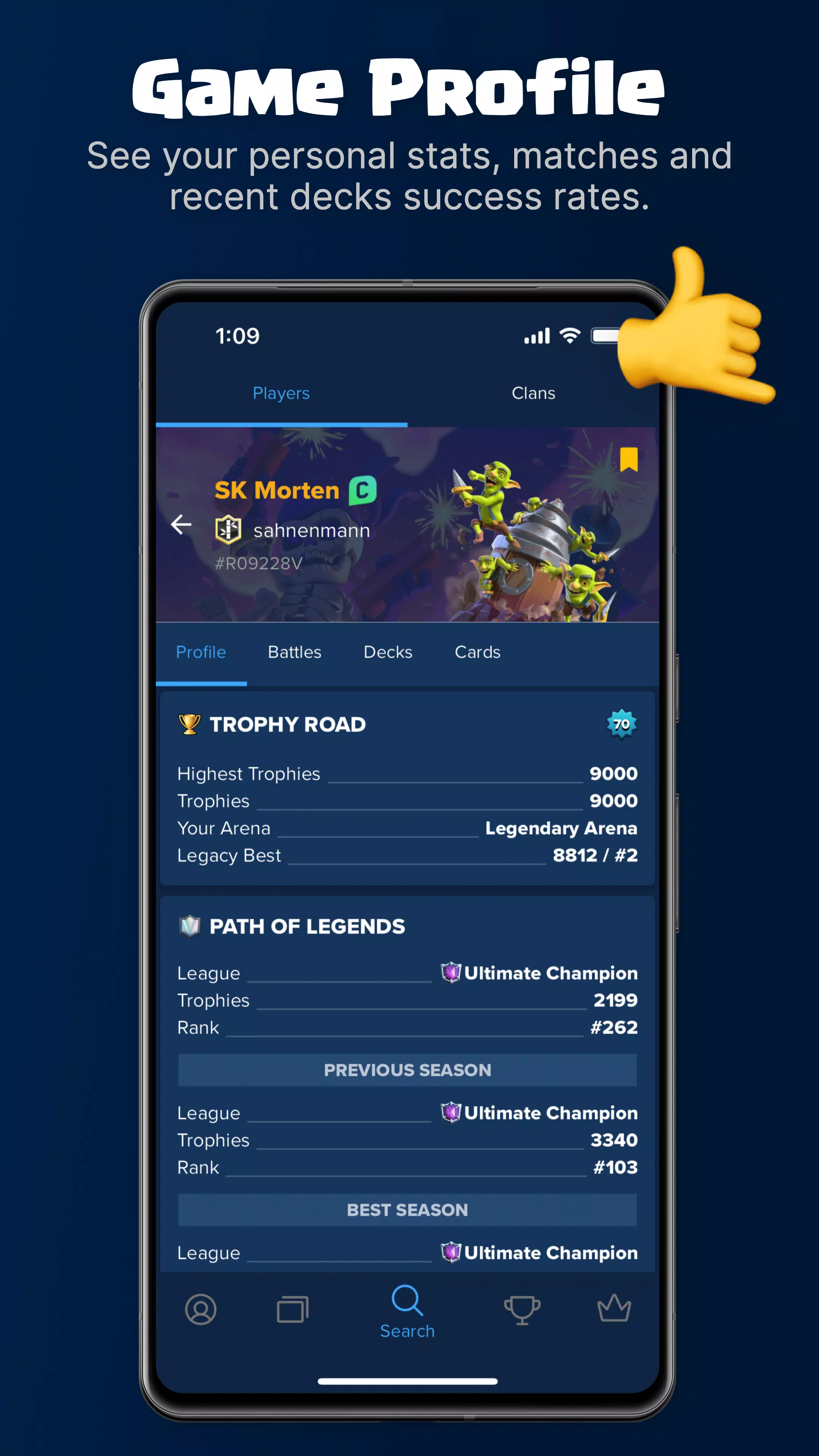 Stats Royale Zrzut ekranu 3