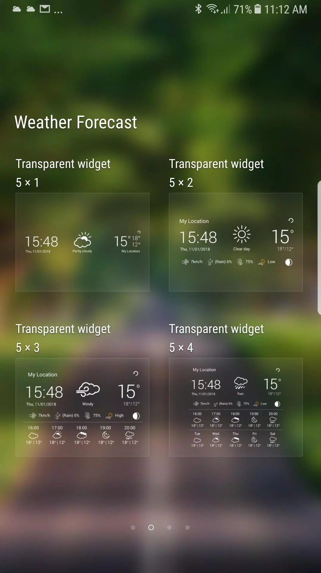 Weather app Capture d'écran 3