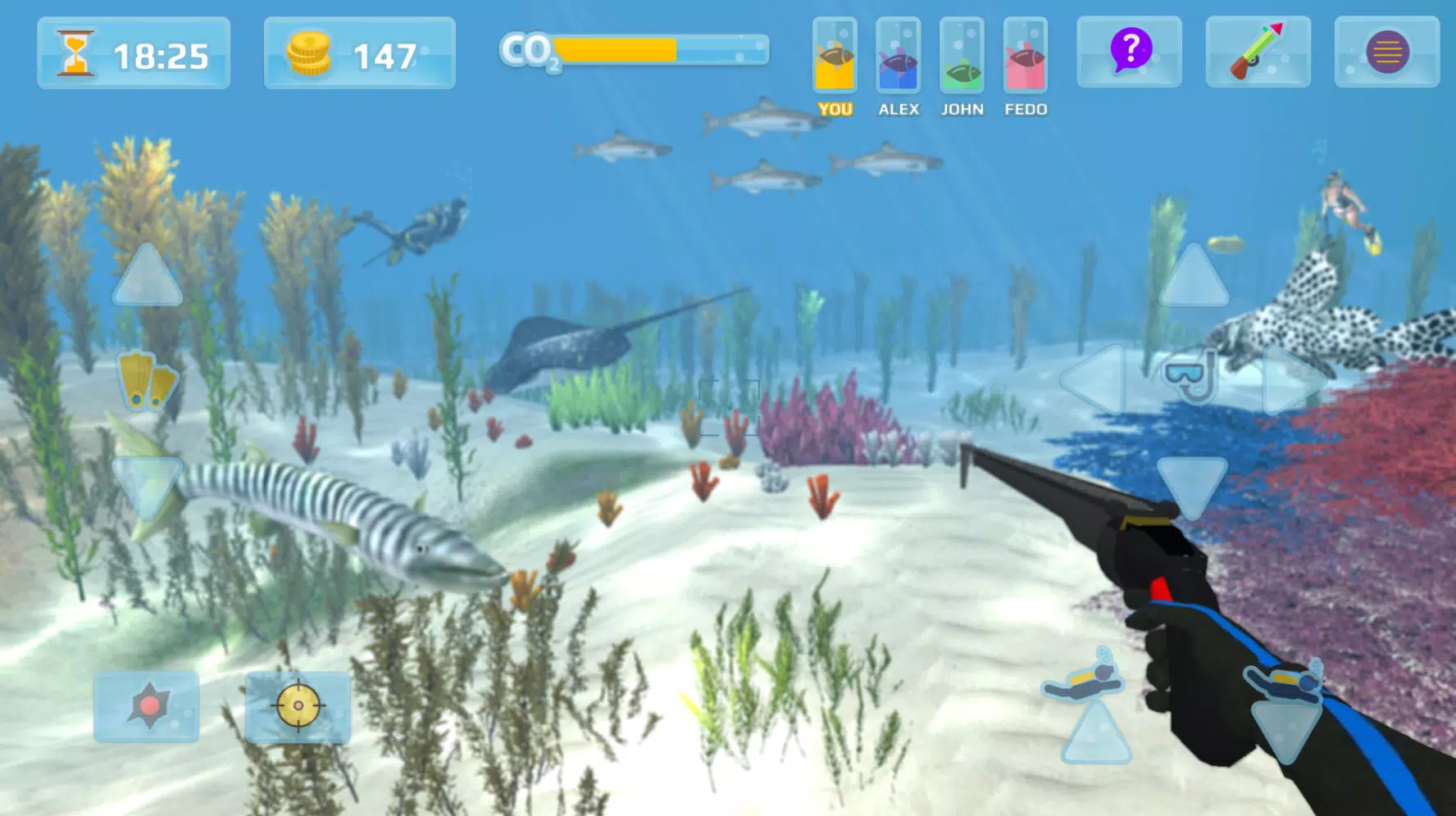 Hunter underwater spearfishing Captura de tela 3