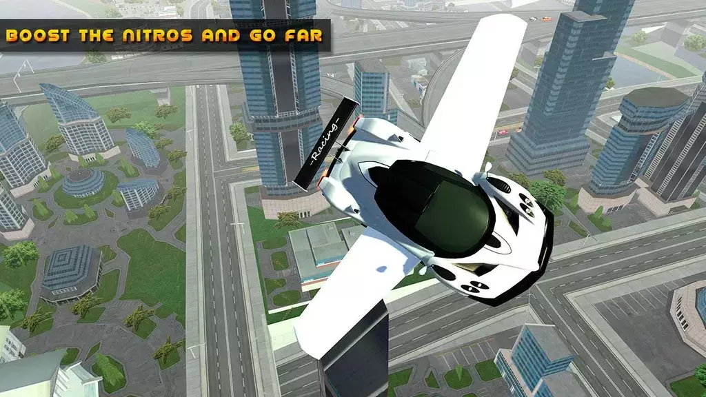 Flying Car Game driving Zrzut ekranu 0