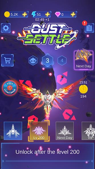 Dust Settle 3D - Galaxy Attack Mod Ảnh chụp màn hình 0