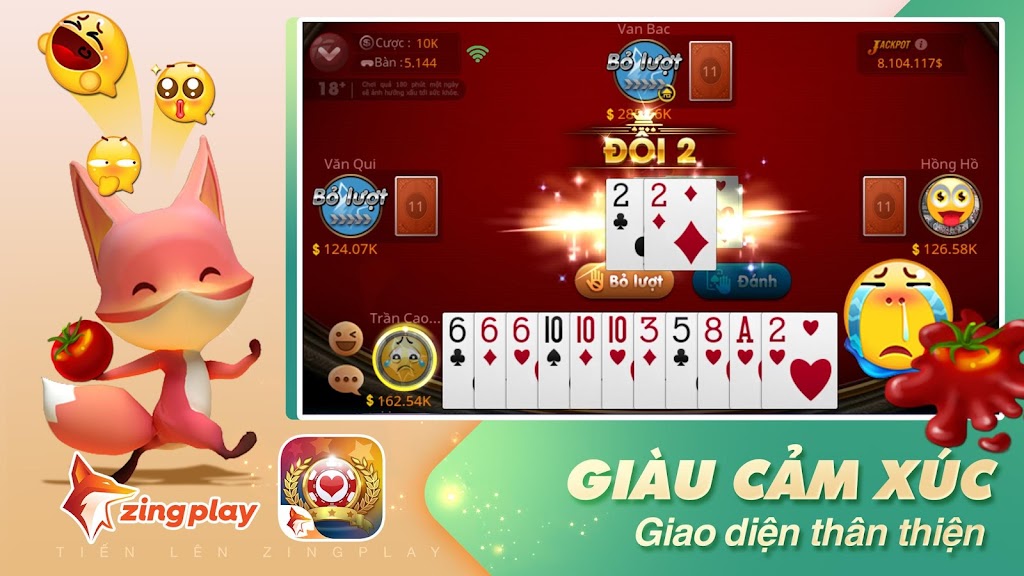 Tiến lên Miền Nam - Tiến Lên - ZingPlay Screenshot 2