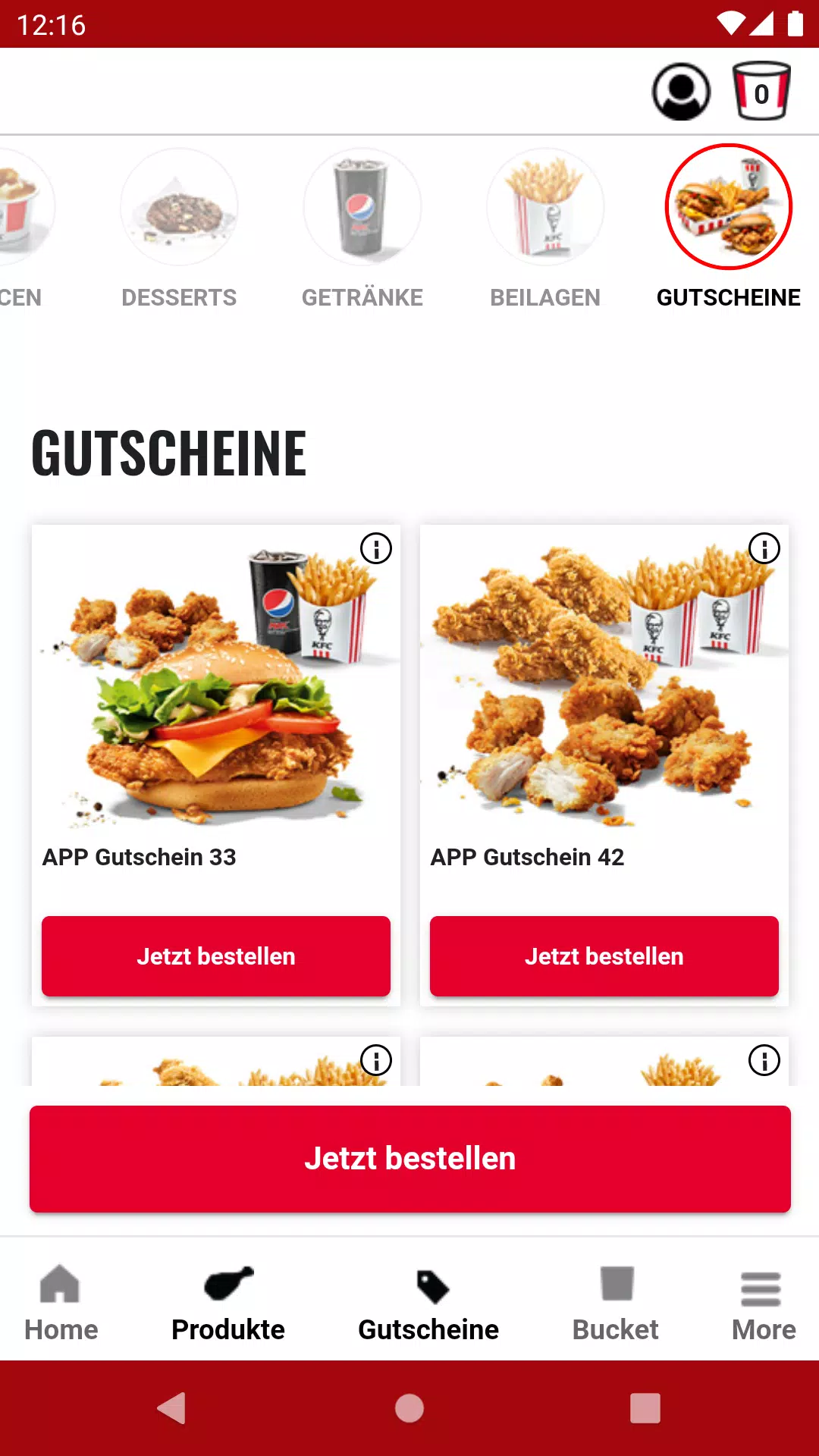 KFC Zrzut ekranu 2