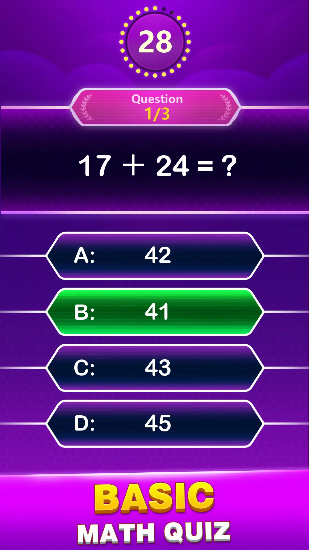 Math Trivia Screenshot 0