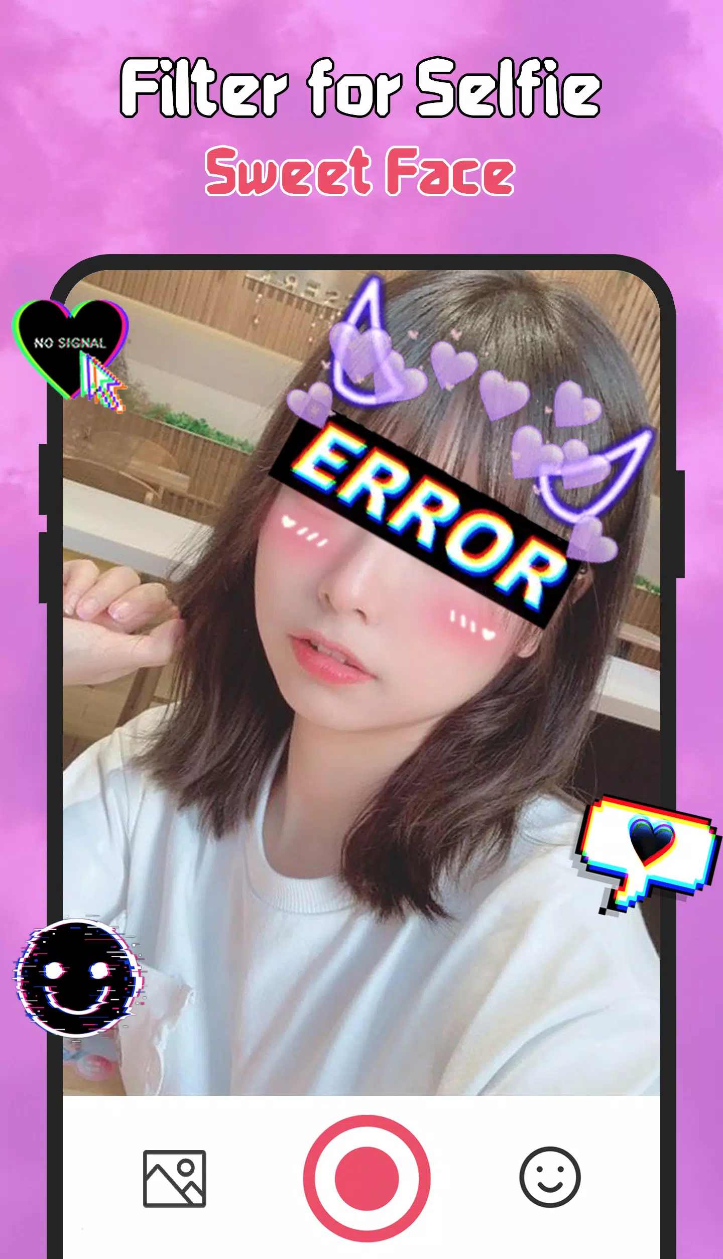 Filter for Selfie - Sweet Face ภาพหน้าจอ 0