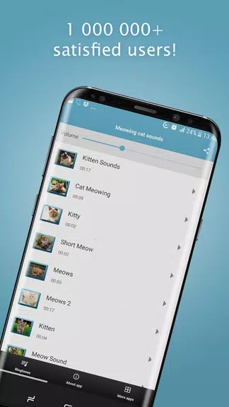 Meowing Cat Sounds Ringtones Schermafbeelding 0