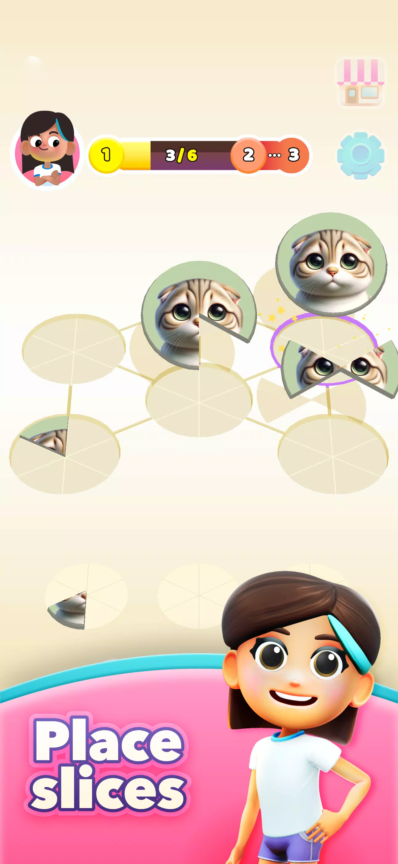 Mia's Slices: Art Puzzle Game Ảnh chụp màn hình 0