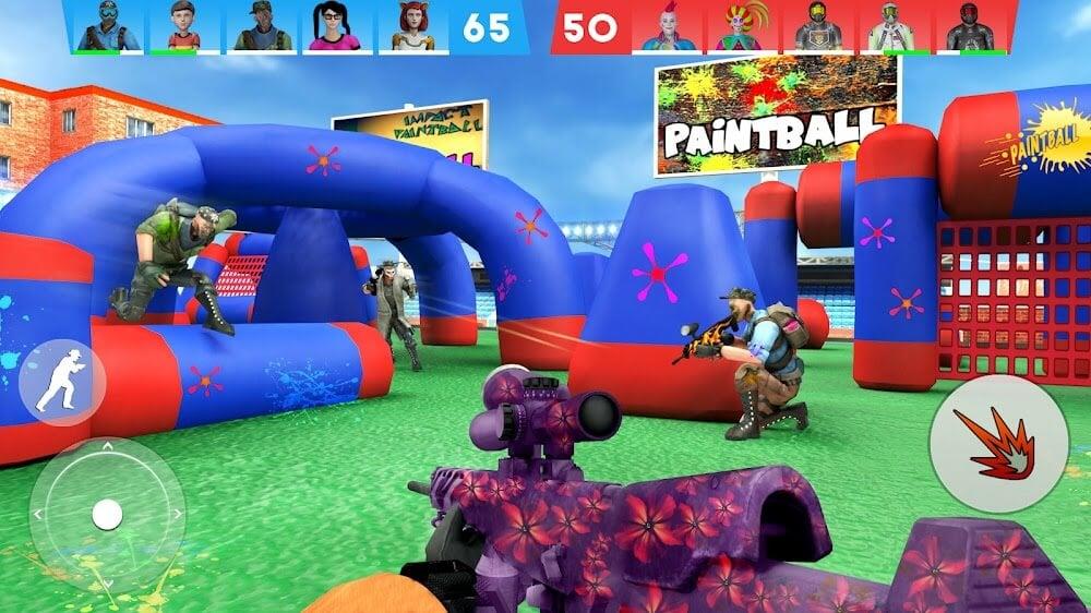 Paintball Shooting Game 3D Tangkapan skrin 3