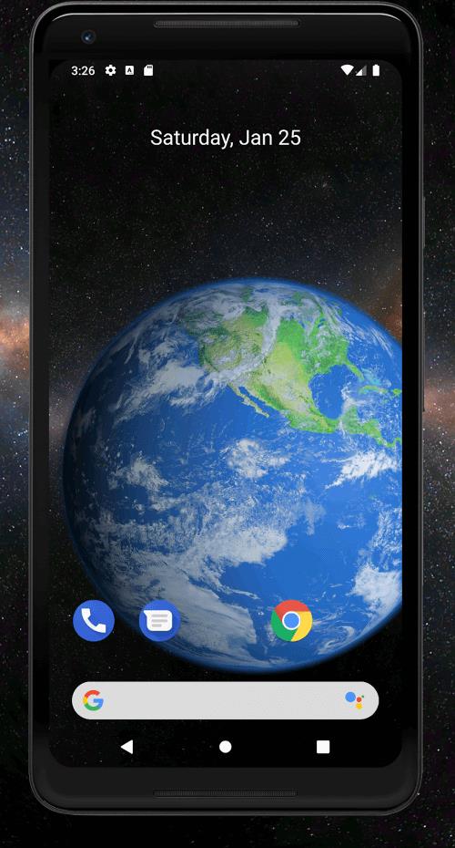 Earth 3D Live Wallpaper Screenshot 2