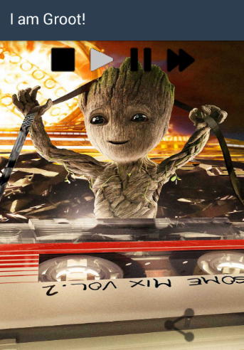 Schermata I am Groot Button 0