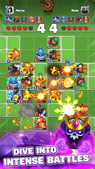 Hero Tactics: 2 Player Game Captura de tela 1