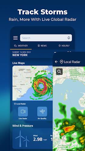 Weather Today Radar Launcher Captura de pantalla 2